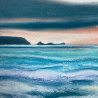 Inspired by the beautiful and rugged coastline of The Copper Coast, Waterford, Ireland a short distance from where I live. I use UNISON soft pastels for all my artworks on Canson mixed media paper.